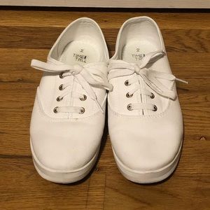 White Flat Sneakers